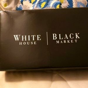 White House Black Market Purple leather High Heels